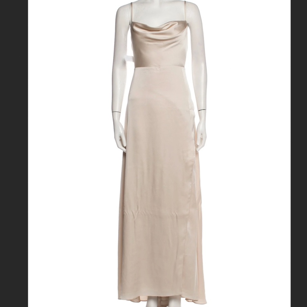 Fame and Partners Cowl Maxi Dress Champagne - US 2